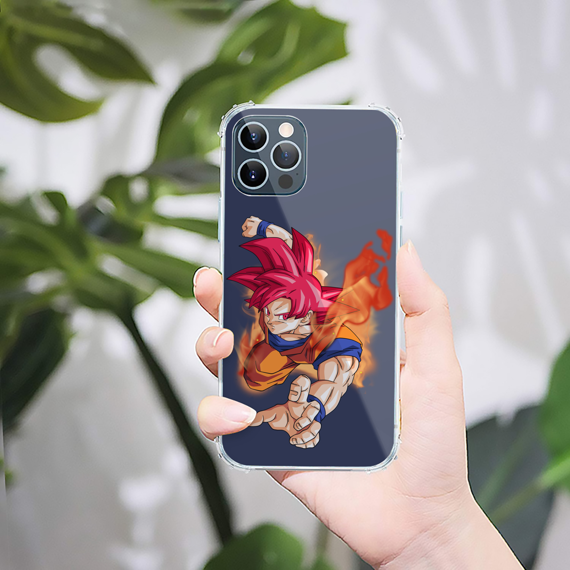 （画像用） ドラゴンボール 孫悟空（そん ごくう）Son Goku カカロット DRAGON BALL Kakarotto 【iPhone 12シリーズ対応】透明スマホケース（クリアソフトケース）
